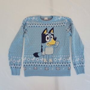 Girls Kids Bluey Christmas Holiday Sweater